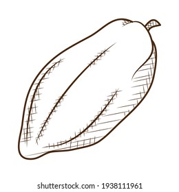 icono del cacao en segundo plano