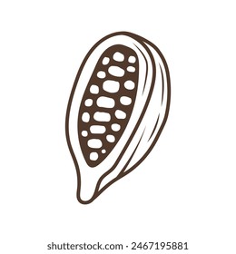 Cocoa icon. Simple illustration of cocoa vector icon for web design isolated on white background