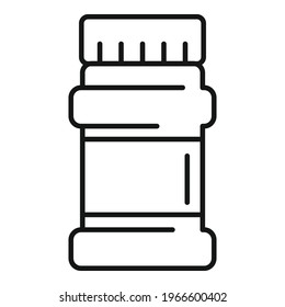 Cocoa jar icon. Outline Cocoa jar vector icon for web design isolated on white background