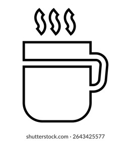 cocoa line icon design. cocoa thin black outline symbol vector illustration. editable stroke icon on transparent background.