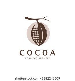 Cocoa logo. Cocoa Logo Flat Design on White Background.