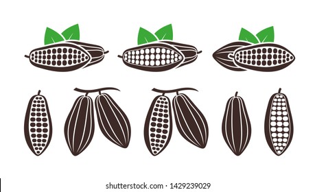 Cocoa logo. Isolated cocoa on white background