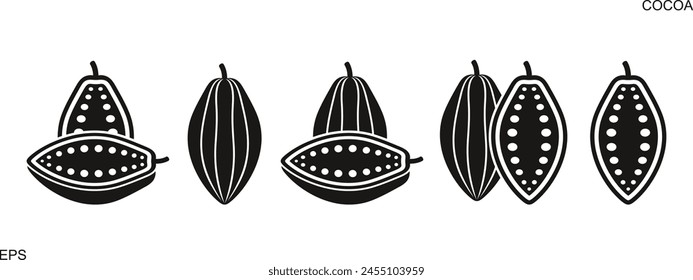 Cocoa logo. Isolated cocoa on white background