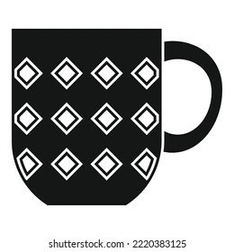 Cocoa mug icon simple vector. Hot mug. Ceramic tea cup