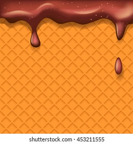 cocoa on waffle