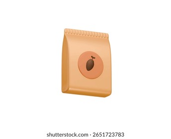 cocoa powder icon 3d illustration render