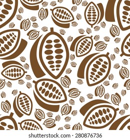 cocoa seamless pattern