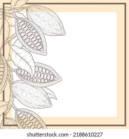 cocoa sketch style frame poster