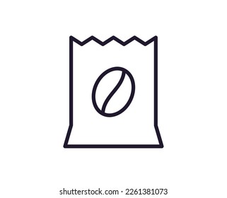 Kakao-Vektorsymbol. Premium-Logo für Webseiten, Design, Online-Shops, Unternehmen, Bücher, Werbung. Piktogramm mit schwarzem Umriss einzeln auf weißem Hintergrund 