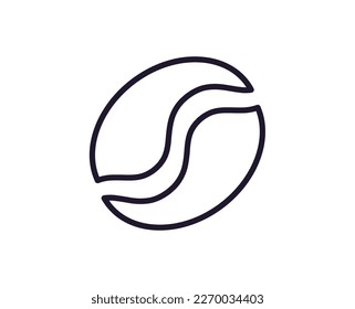 cocoa vector line icon. Premium quality logo for web sites, design, online shops, companies, books, advertisements. Black outline pictogram isolated on white background 