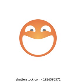 The cocock blank smile logo is used for media social emoticons or screen printing