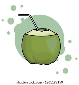 coconut beverage icon
