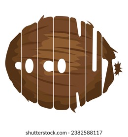 coconut calligraphy text vector illustration 