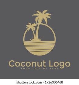 COCONUT EN EL DISEÑO DE LOGOTIPO CÍRCULO