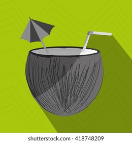 coconut cocktail design 