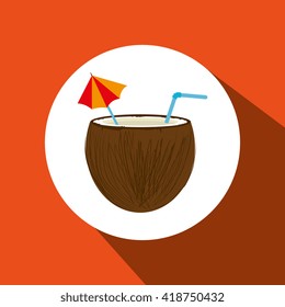 coconut cocktail design 