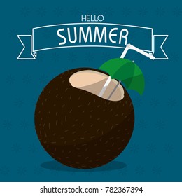 Coconut cocktail design