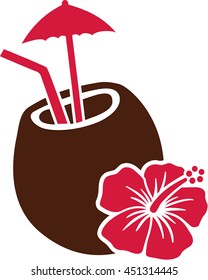 Coconut cocktail drink
