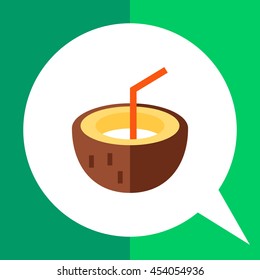Coconut cocktail icon