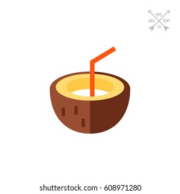 Coconut cocktail icon