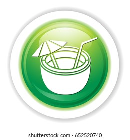coconut cocktail icon