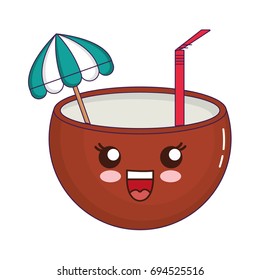 coconut cocktail icon