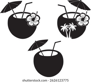Coconut Cocktail, Summer Beach Drinks, Coconut Drink