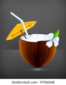 Coconut Cocktail, vector