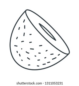 Coconut concept line icon. Simple element illustration. Coconut concept outline symbol design. Can be used for web and mobile UI/UX . Modern vector style