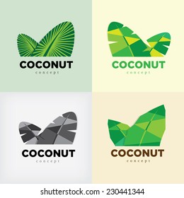 coconut concept logo or symbol