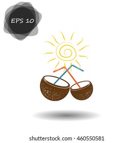 Coconut cup icon