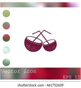 Coconut cup icon