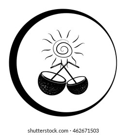 Coconut cup icon