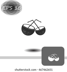Coconut cup icon