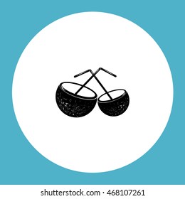 Coconut cup icon