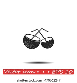 Coconut cup icon