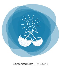 Coconut cup icon