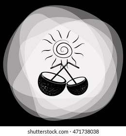 Coconut cup icon