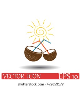 Coconut cup icon