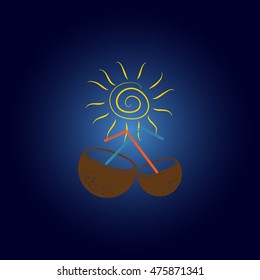 Coconut cup icon