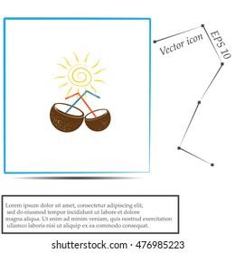 Coconut cup icon
