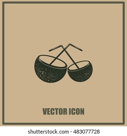 Coconut cup icon