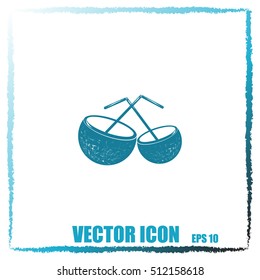 Coconut cup icon