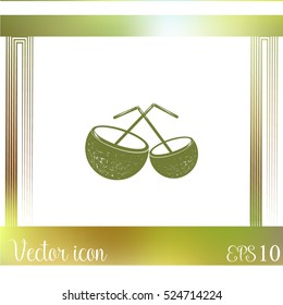 Coconut cup icon