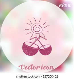 Coconut cup icon