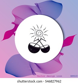 Coconut cup icon