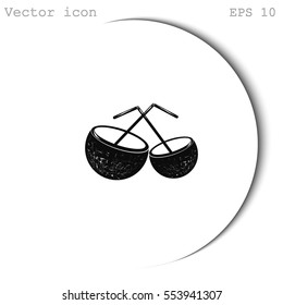 Coconut cup icon