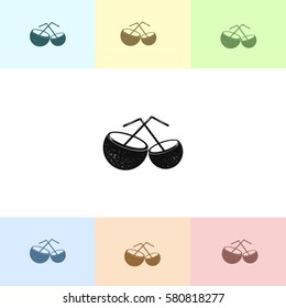 Coconut cup icon