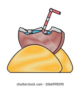 coconut drink icon 