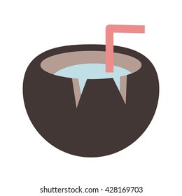 Coconut drink icon